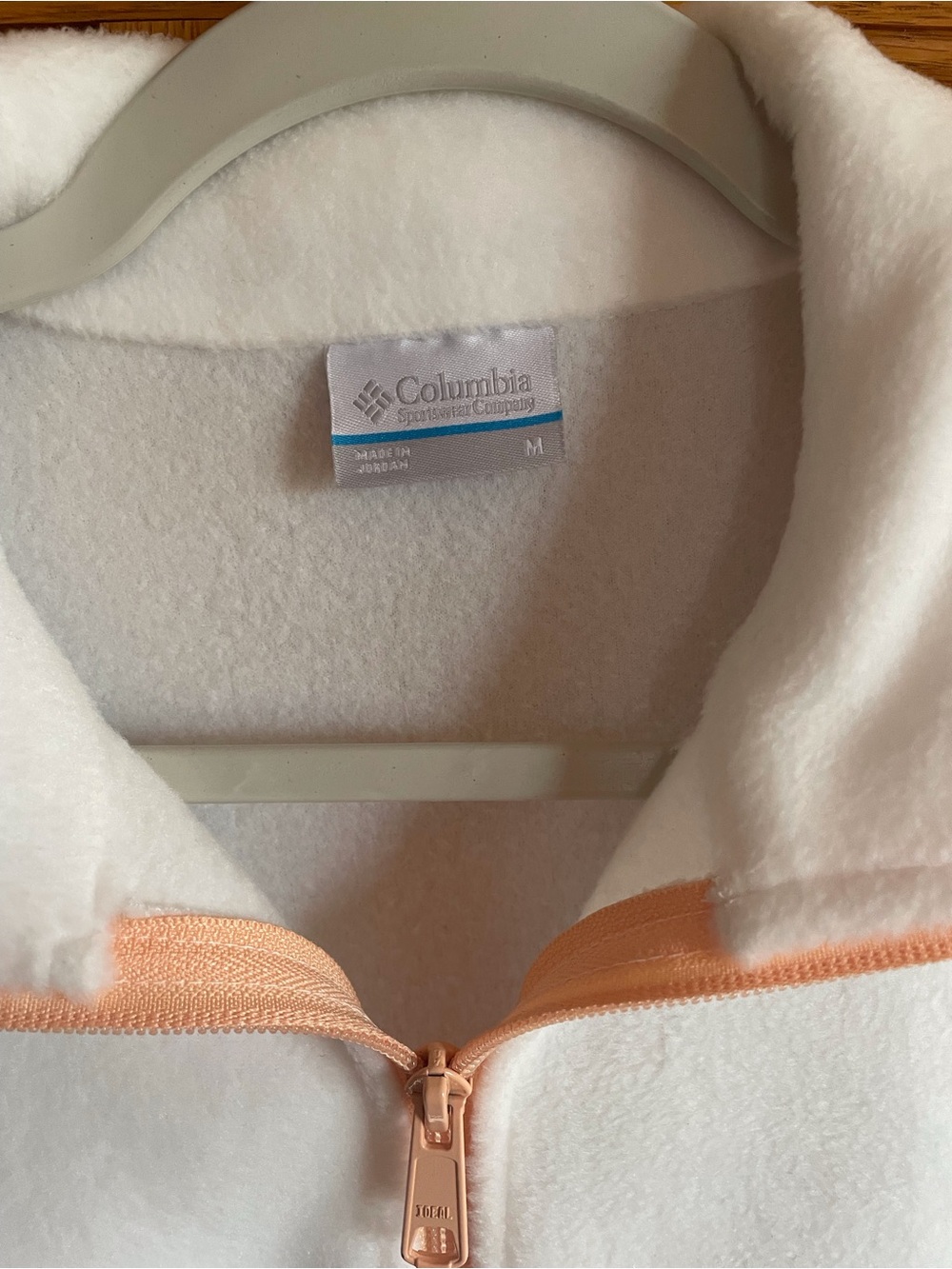 Columbia White Zip Up jacket - Picture 4 of 5